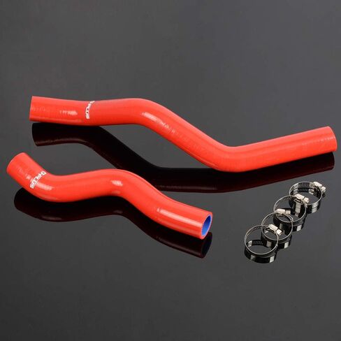 PIT66 Silicone Radiator Hose Kit,Compatible with 2001-2005 Honda Civic D17 1.7L Black with Clamps in Kuwait