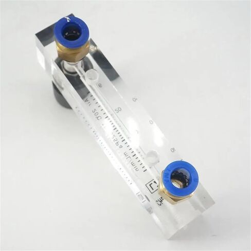 1Pcs 6-60mL/min LZM-6T Acrylic Panel Type Air Nitrogen Flowmeter Rotameter With Control Valve Push Fit 8mm OD Tube in Saudi Arabia