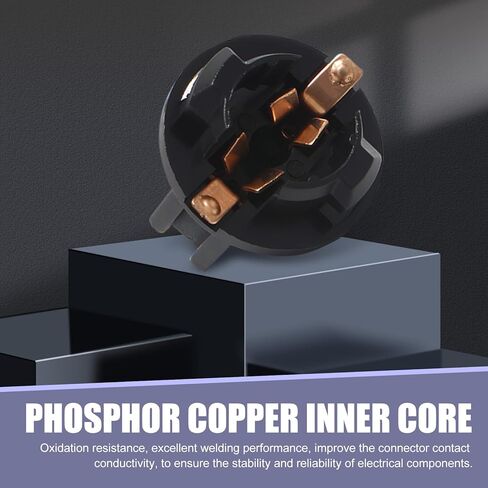 قاعدة مؤشر أداة شاكاس 10 PCS T10-V2 LED ، 0.71 "مقبس محول مصباح Light Light Light البديل القياسي ، وملحقات الإضاءة الإضافية ، لمعظم السيارات (أسود) in Kuwait