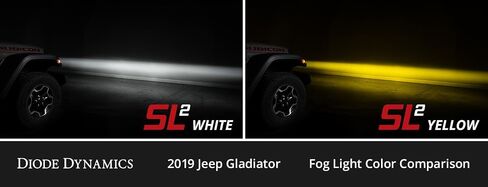 Diode Dynamics Fog Light LEDs متوافقة مع Toyota 4Runner 2010-2024 (زوج) ، XP80 White in Kuwait