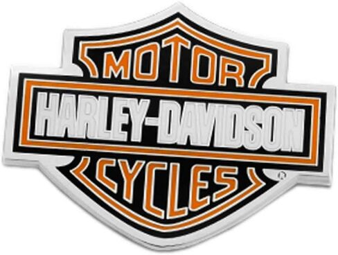Harley-Davidson 1.75 in. Bar & Shield Logo Pin, Shiny Nickel Finish 8008888 in Saudi Arabia