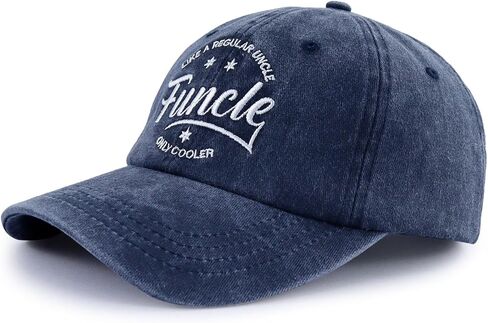 Funcle Hats for Men, Adjustable Embroidered Fun Uncle Cotton Baseball Cap in Kuwait