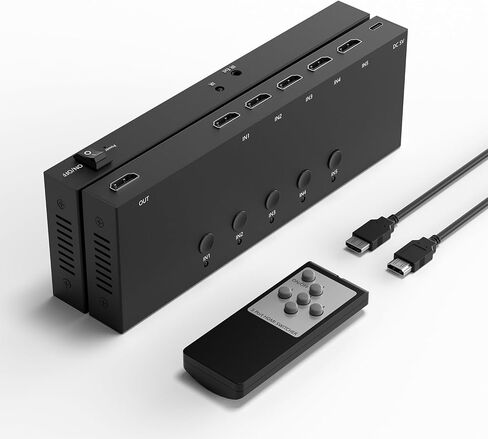 RCA/S-Video إلى محول HDMI ، S Video+ AV إلى محول HDMI مع (RCA و SVIDEO متكامل) ، التوافق مع PAL/NTSC/TV/PC/PS1/STB/XBOX/VHS/VCR/VCR/DVD in Kuwait