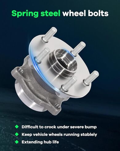 SCITOO Wheel Hub Bearing Assembly for 15 16 for Subaru WRX Sti 29512536-1 Rear Wheel Bearings 5 Bolts Without ABS(2 pad) in Saudi Arabia