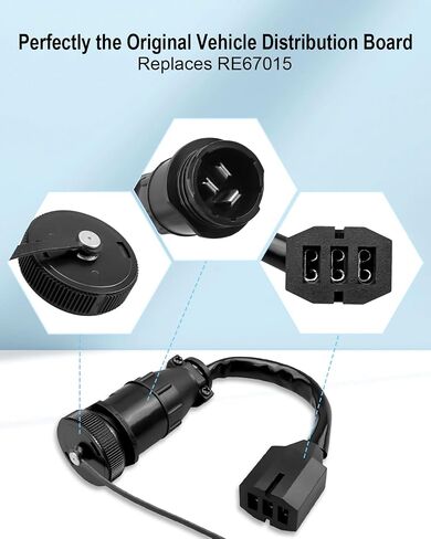 3 دبوس الاتصالات الكهربائية تناسب كابل معدات جون ديري ، استبدل RE67015 in Saudi Arabia