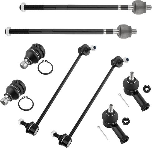 K7449 K7431 K7430 ES2347 EV457 Front Inner & Outer Tie Rods Lower Ball Joints Suspension Sway Bar Links for Chrysler Sebring Dodge Stratus Mitsubishi Eclipse 2001-2005 Galant 1999-03, Pack of 8 in Saudi Arabia