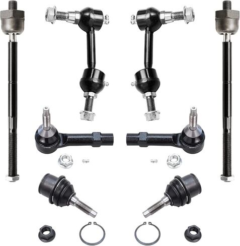 Detroit Axle - 8pc Front Suspension Kit for Ford 2003-2006 Expedition Lincoln Navigator 2004 2005 4 Inner Outer Tie Rods 2 Sway Bar Links 2 Lower Ball Joints Replacement in Saudi Arabia