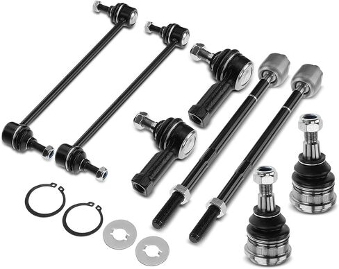 A-Premium Set of 8, Front Sway Bar Link, Lower Ball Joint, Inner Outer Tie Rod End, Compatible with Mitsubishi Eclipse 2006-2012, Galant 2004-2011 in Saudi Arabia