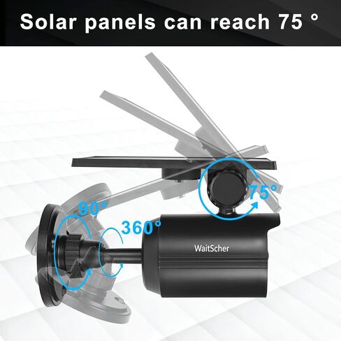 Solar Lights Outdoor Motion Sensor Fake Camera 360° Rotatable Solar Flood Lights IP67 Waterproof Security Lights 1200LM for Barns Garden Driveway Path Landscape Yard(1pack) in Saudi Arabia