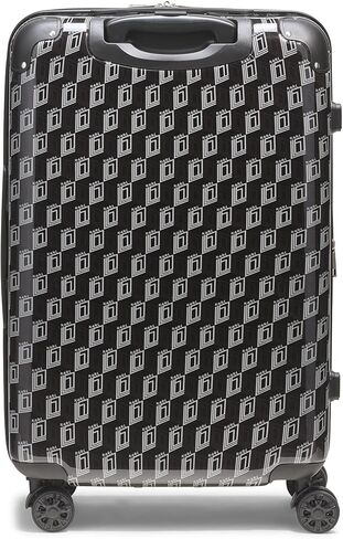 Karl Lagerfeld Paris Expandable Spinners Hardside Bon Voyage Suitcase, Black/Grey in Saudi Arabia
