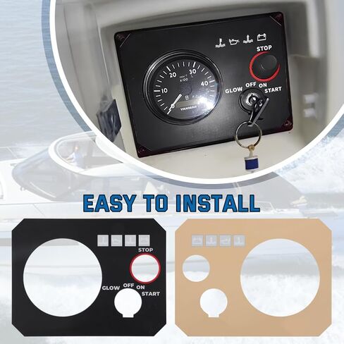 AUTOVIC for Yanmar Instrument Panel Type B Faceplate Sticker Compatible with Yanmar 3YM30 3YM20 2YM15 Replace for 129271-91120 in Saudi Arabia