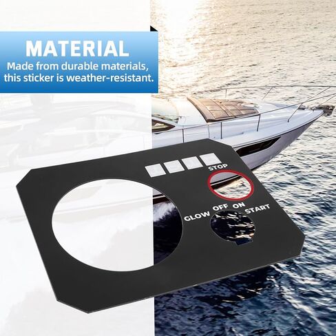AUTOVIC for Yanmar Instrument Panel Type B Faceplate Sticker Compatible with Yanmar 3YM30 3YM20 2YM15 Replace for 129271-91120 in Saudi Arabia