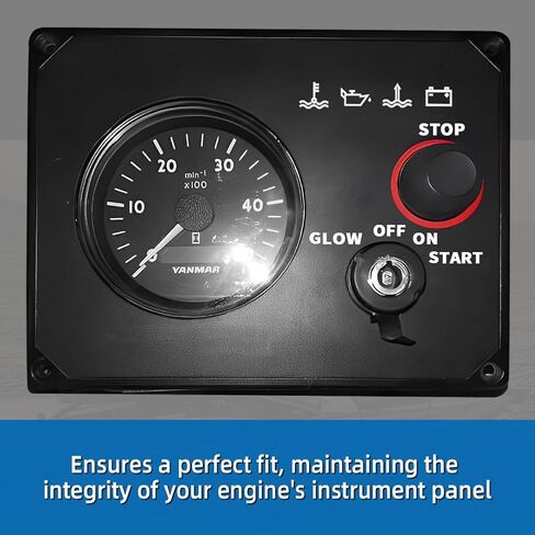 AUTOVIC for Yanmar Instrument Panel Type B Faceplate Sticker Compatible with Yanmar 3YM30 3YM20 2YM15 Replace for 129271-91120 in Saudi Arabia