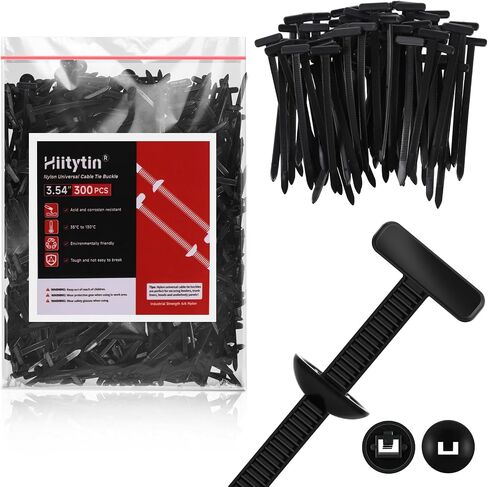 50pcs Nylon Universal Cable Tie Buckle, Heavy Duty Nylon Cable Ties Zip Ties Rivet for Car Fender Bumper Trunk, Self-Locking Zip Tie Clips with Pin & Button in Kuwait