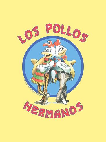Mad Engine Breaking Bad Los Pollos Hermanos Mens Adult T-Shirt in Saudi Arabia