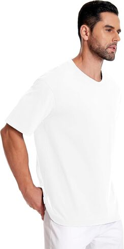 Mettclasi Men's 100 ٪ القطن القصير القصير بأكمام ، 1 أو 3 عبوة ، قميص Tee Crewneck الكلاسيكي للرجال in Kuwait
