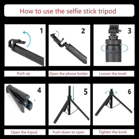 35" Extendable Selfie Stick for Action Camera,Selfie Stick for Insta 360/Gopro Hero,Tripod for iPhone&Camera (Mini Tripod 、Wireless Remote for Cell Phone、1/4 Screw for Camera) in Saudi Arabia