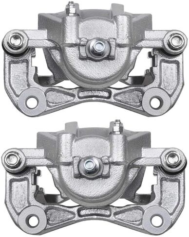 AutoShack Front Brake Calipers Set of Assembly with Bracket Replacement for 2006-2011 Hyundai Accent 2006-2011 Kia Rio5 1.6L FWD Driver and Passenger Side BC30168PR in Saudi Arabia