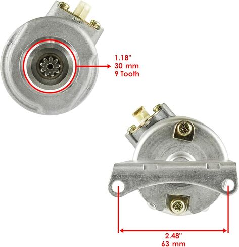 Caltric Starter Compatible With Kawasaki 21163-1076 / Bayou 185 KLF185A 1985-1988 in Saudi Arabia