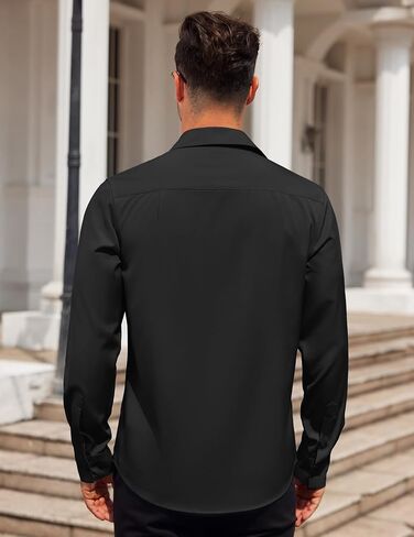 COOFANDY Mens Dress Shirt Long Sleeve Button Down Shirts Business Casual Wrinkle Free Shirts with Pocket in Saudi Arabia