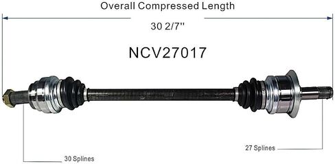GSP NCV27017 CV Axle Shaft Assembly - Left Rear (Driver Side) in Saudi Arabia