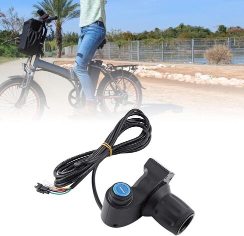 دراجة كهربائية سكوتر نصف معصم قبضة معصمة مع شاشة LED والضربة المفتاح ، 12V-99V Half Throttle Grip Handlebar in Kuwait