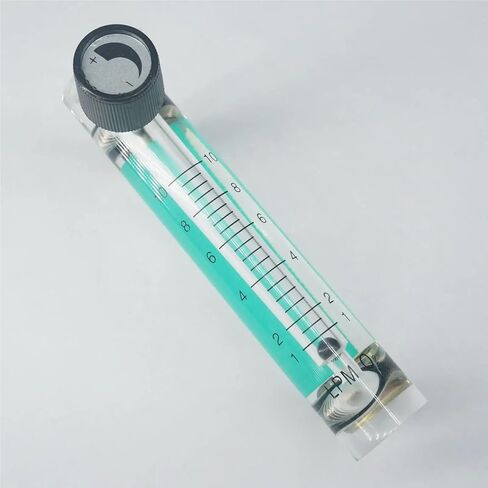 1Pcs 1-10L/min LZM-6T Acrylic Panel Gas Air Oxygen Flowmeter Rotameter With Control Valve 8mm Hose Barb 116mm Length in Kuwait