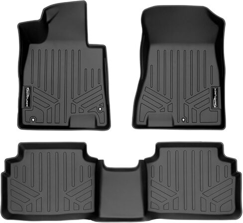 SMARTLINER Custom Fit All Weather 2 Row Black Floor Mat Liners Compatible with 2024-2025 Hyundai Sonata in Saudi Arabia
