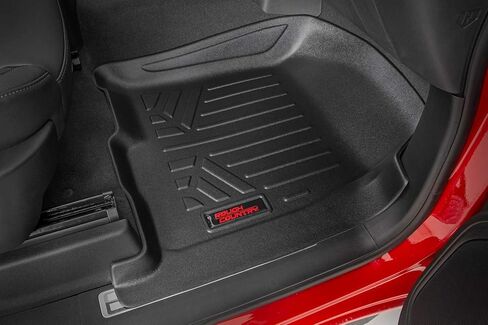 Country Country جميع الحصير الأرضية للطقس ل Dodge RAM 1500 Quad Cab (2012-2018)-حصيرة أرضية مرنة غير مقاومة للماء ، مجموعة أمامية وخلفية in Saudi Arabia