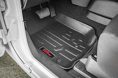 Country Country جميع الحصير الأرضية للطقس ل Dodge RAM 1500 Quad Cab (2012-2018)-حصيرة أرضية مرنة غير مقاومة للماء ، مجموعة أمامية وخلفية in Saudi Arabia