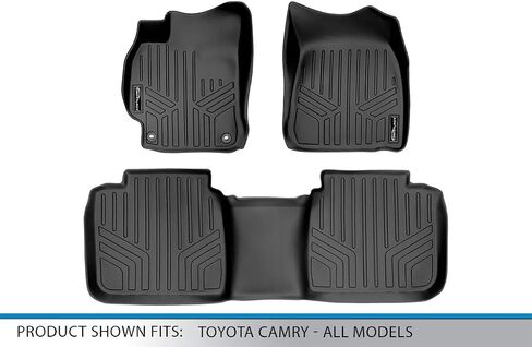 Smartliner Custom Fit Floor Mats 2 صف بطانة الصف 2012-2014 Toyota Camry in Saudi Arabia