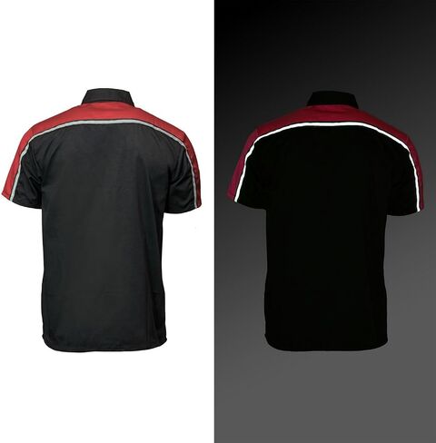 شركة Milwaukee Motorcycle Clothing Co. MDM11606 Men Black and Red Button Up Mechanic Dirt in Saudi Arabia