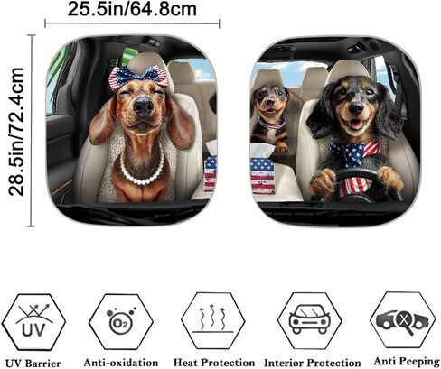 Leopard Windshield Sun Shade 2-Piece Foldable Car Front Window Sunshade, Brown Car Shade Front Windshield Cover, Keeps Vehicle Cool in Kuwait
