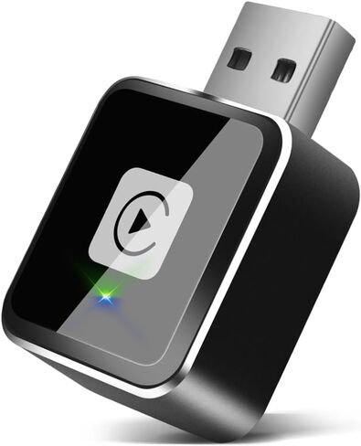 Wireless CarPlay Adapter – Upgrade Wired to Wireless, Mini USB/Type-C Design, OTA Updates, Fast Connection for iPhone 6+, Dual-Band Wi-Fi in Kuwait