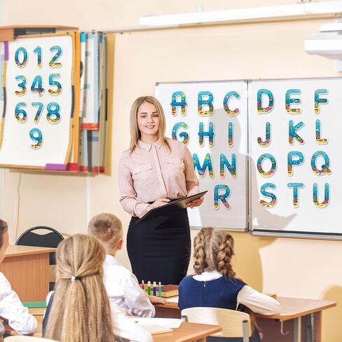 Faccito 231 PCS Spring Bulletin Board Decoration أحرف ملونة أرقام الأبجدية قواطع رسائل زهرة الربيع حزمة التحرير والسرطان in Kuwait