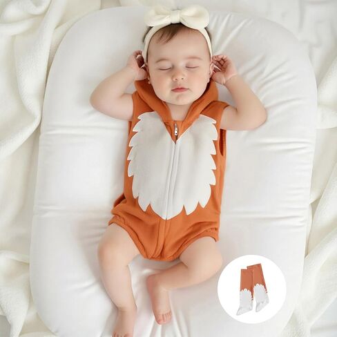 Pudcoco Infant Toddler Baby Boys Girls Halloween Assume Hoodie Hoodie Romper Bodysuit و Thread Warmers مجموعة الزي in Saudi Arabia