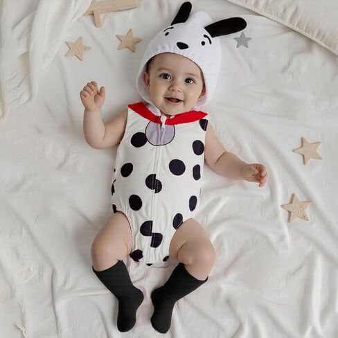 Pudcoco Infant Toddler Baby Boys Girls Halloween Costume Sleeveless Hoodie Romper Bodysuit and Leg Warmers Outfit Set in Saudi Arabia
