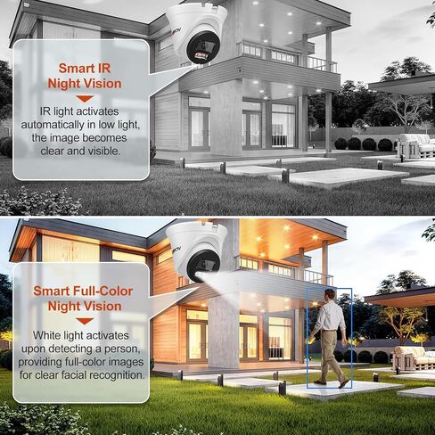 8MP Small Size Vandal Proof PoE IP Camera,4K Security Dome Camera 110°Wide Angle Lens,Built in SD Solt(Up to 512G),2 Way Talk,Color Night Vision,AI Human&Vehicle Detection,IP66(NOT PTZ) in Saudi Arabia