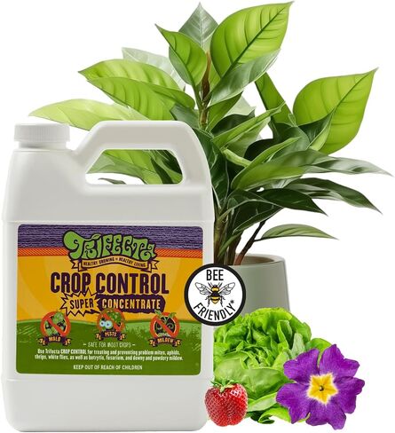 Trifecta Crop Control Insecticidal Soap for Plants | All Natural Fungicide for Plants | Spider Mite Killer Indoor Plants, Food Safe Commercial Grade Pesticide, Herbicide, Spider Mites Spray for Plants in Saudi Arabia