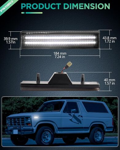 مصابيح علامة الجانب الأمامي LED لـ 1980-1986 Ford Bronco F100 F150 F250 F350 Pickup Truck SUV ، مصباح إشارة مصد أمامي مدخن مع رقائق صف ثن in Kuwait