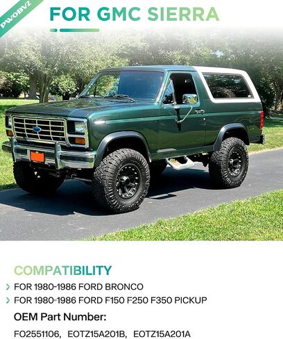 مصابيح علامة الجانب الأمامي LED لـ 1980-1986 Ford Bronco F100 F150 F250 F350 Pickup Truck SUV ، مصباح إشارة مصد أمامي مدخن مع رقائق صف ثن in Kuwait