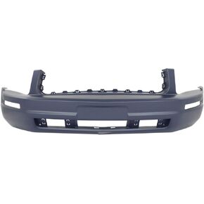 Evan Fischer Front Bumper Cover Compatible with 2005-2009 Ford Mustang, Primed For Models With Fog Light Holes With turn signal light holes With Pony Package FO1000574 in Saudi Arabia