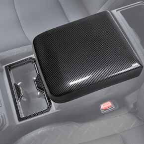 غطاء مسند ذراع وحدة التحكم المركزية وغطاء حامل الكأس الأمامي مناسب ل Tacoma Gen 4th (2024-2025) - تثبيت القشر والعصا - ألياف الكربون الهيدروغرافية - لعام 2025 2024 تاكوما الملحقات - 2 pcs in Kuwait