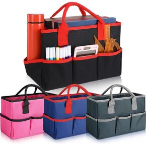 Tellingyou 4 Pcs Art Craft Organizer Bags Storage Tote Bags with Multiple Pockets and Handle 600d Oxford Organizer for Teachers Artist Scrapbooking Medical Tools Office Supplies Storage in Kuwait