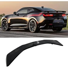 Spoiler Compatibility with 2016-2023 Camaro LS LT1 LT SS RS ZL1 Style Rear High Wing Trunk Lid Gloss Black in Kuwait