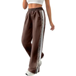 نساء عالي الصرمة للمسلسلات العريضة سروال البهجة النمرات الشريطية الرياضية للركض من أجل العرض غير الرسمي ، التمرين ، صالة ، أزياء الشارع in Kuwait