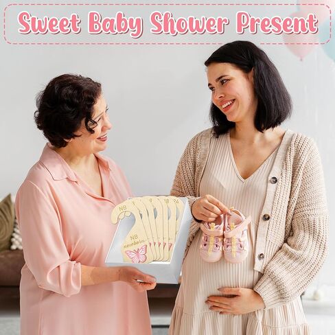 R HORSE 3D Wooden Baby Closet Dividers - 8Pcs Strawberry Baby Closet Organizer, Double-sided Newborn Clothes Size Hanger Dividers Nursery Decor Birthday Gift for Boys Girls, 0-24 Months in Kuwait