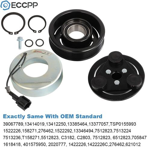 ECCPP A/C Compressor Clutch 2009-2010 Fit for Nissan Cube 1.8L 2009-2012 Fit for Nissan Versa 1.8L Fast Cooling AC Clutch in Saudi Arabia