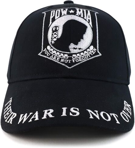Armycrew POW MIA Not Forgotten Embroidered Cotton Twill Baseball Cap in Saudi Arabia