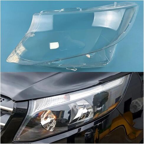 Headlight Housing Compatible For Mercedes-Benz Vito V-CLASS V260 2016-2021 Front Headlamp Cover Transparent PC Lampshade Headlight Shell Lens Plexiglass(Usually Right) in Saudi Arabia